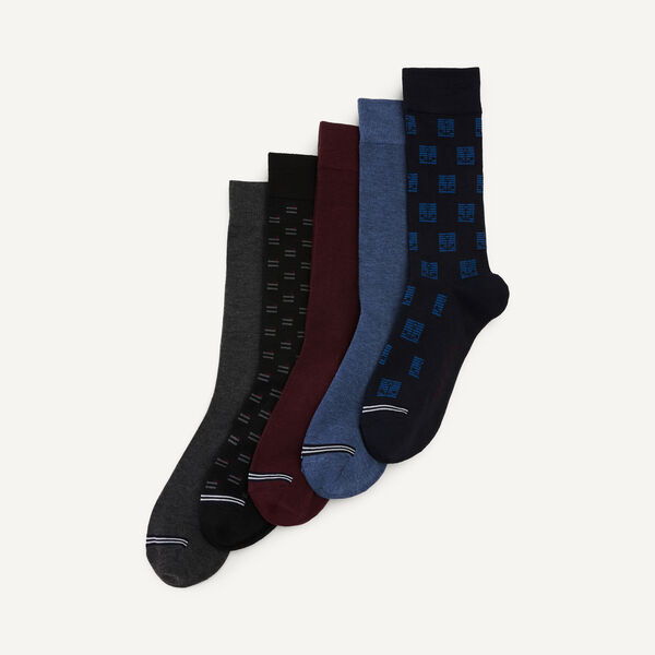 Dress Crew Socks, 5-Pack