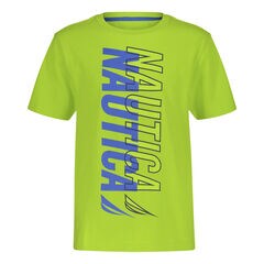 BOYS' VERTICAL LOGO GRAPHIC T-SHIRT (8-20),Green Terrain,large