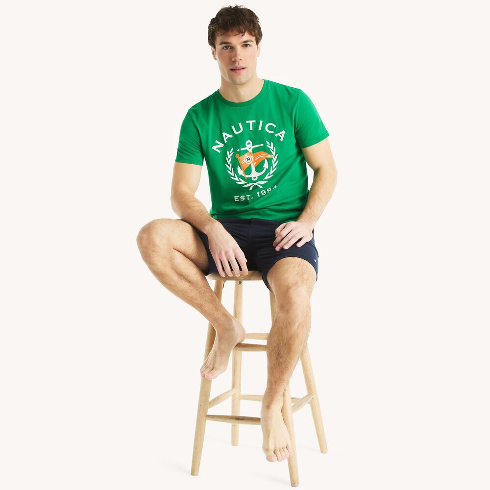 Anchor Graphic T-Shirt,Light Sonic,large