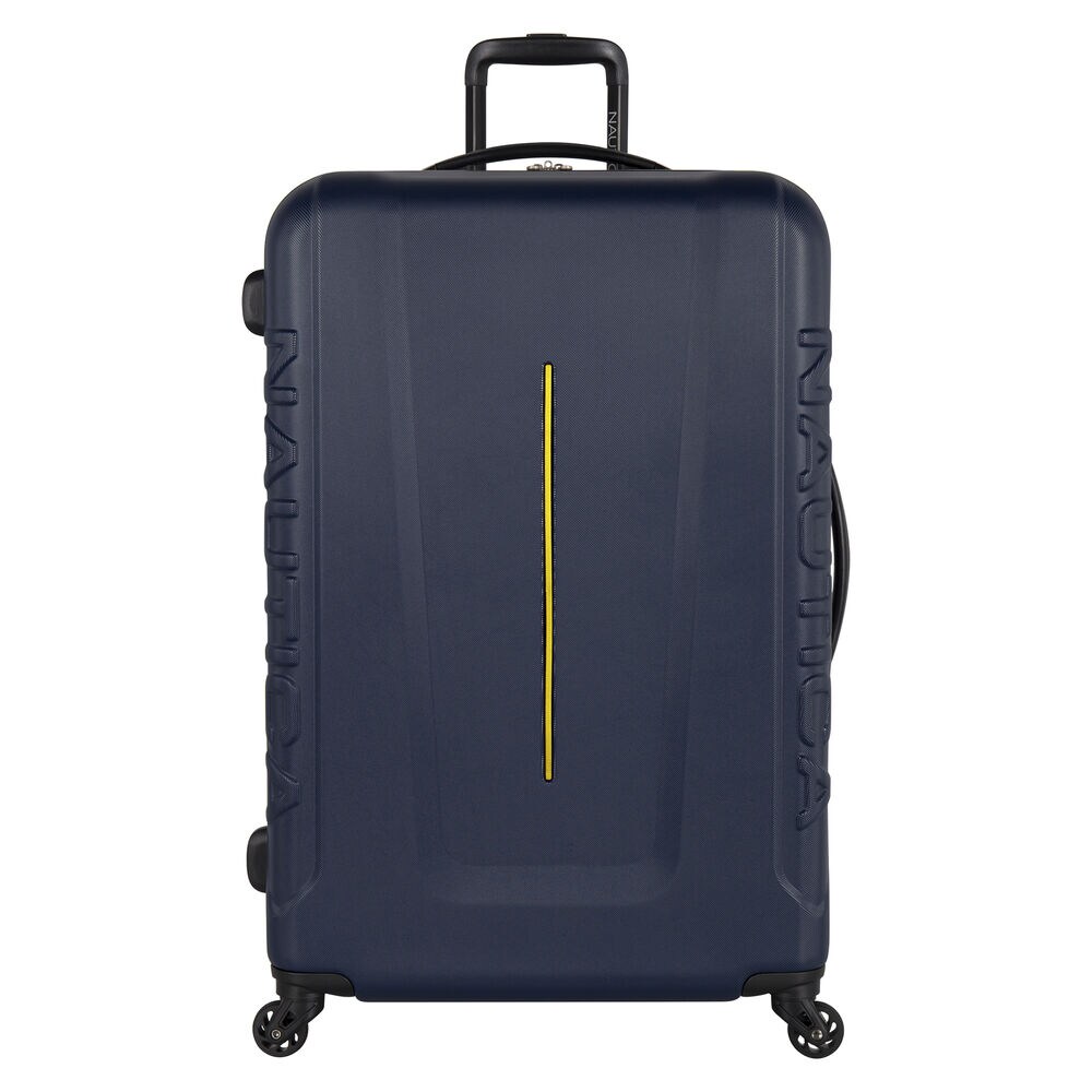 Vernon Bay 28" Hardside Spinner Luggage in Navy/Yellow,Navy,large