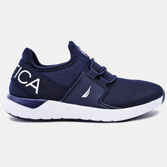 BOYS' LOGO MESH SLIP-ON SNEAKER,Ice Blue,large