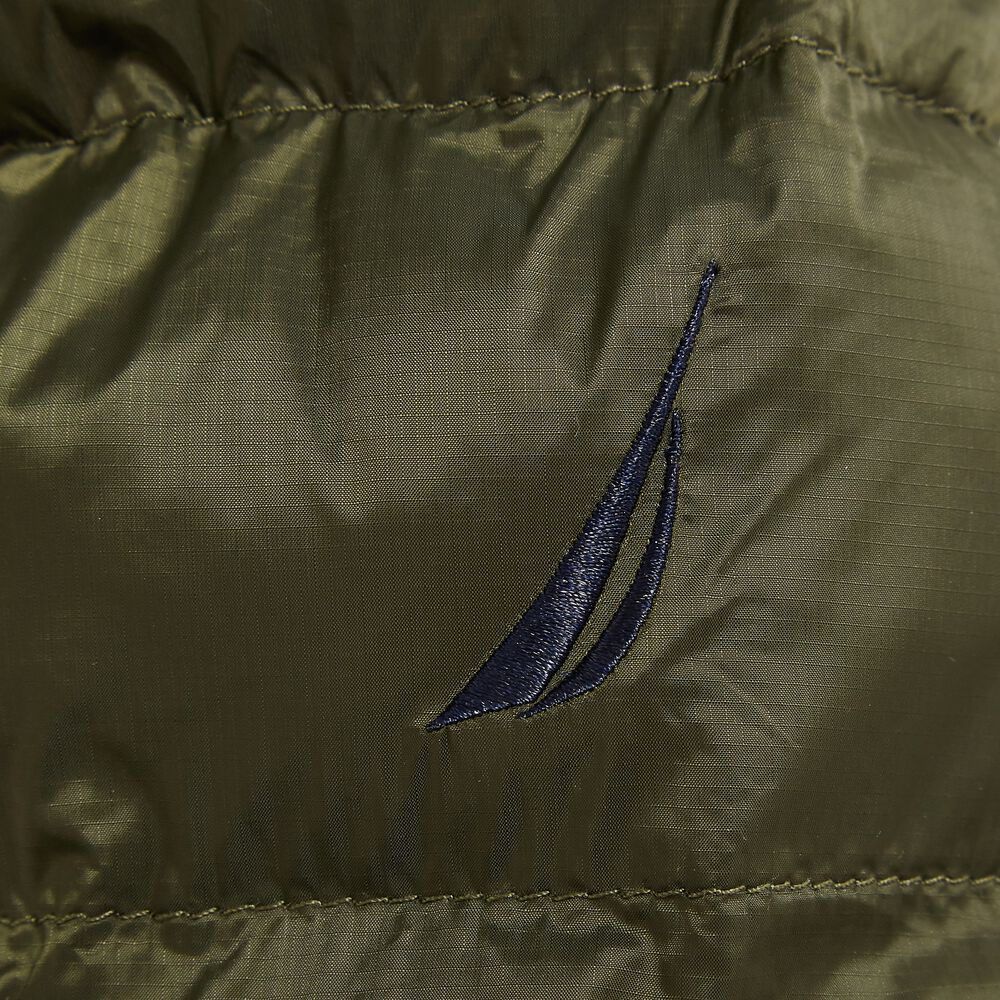 STRIPE-STITCHED RIPSTOP JACKET,Olive,large