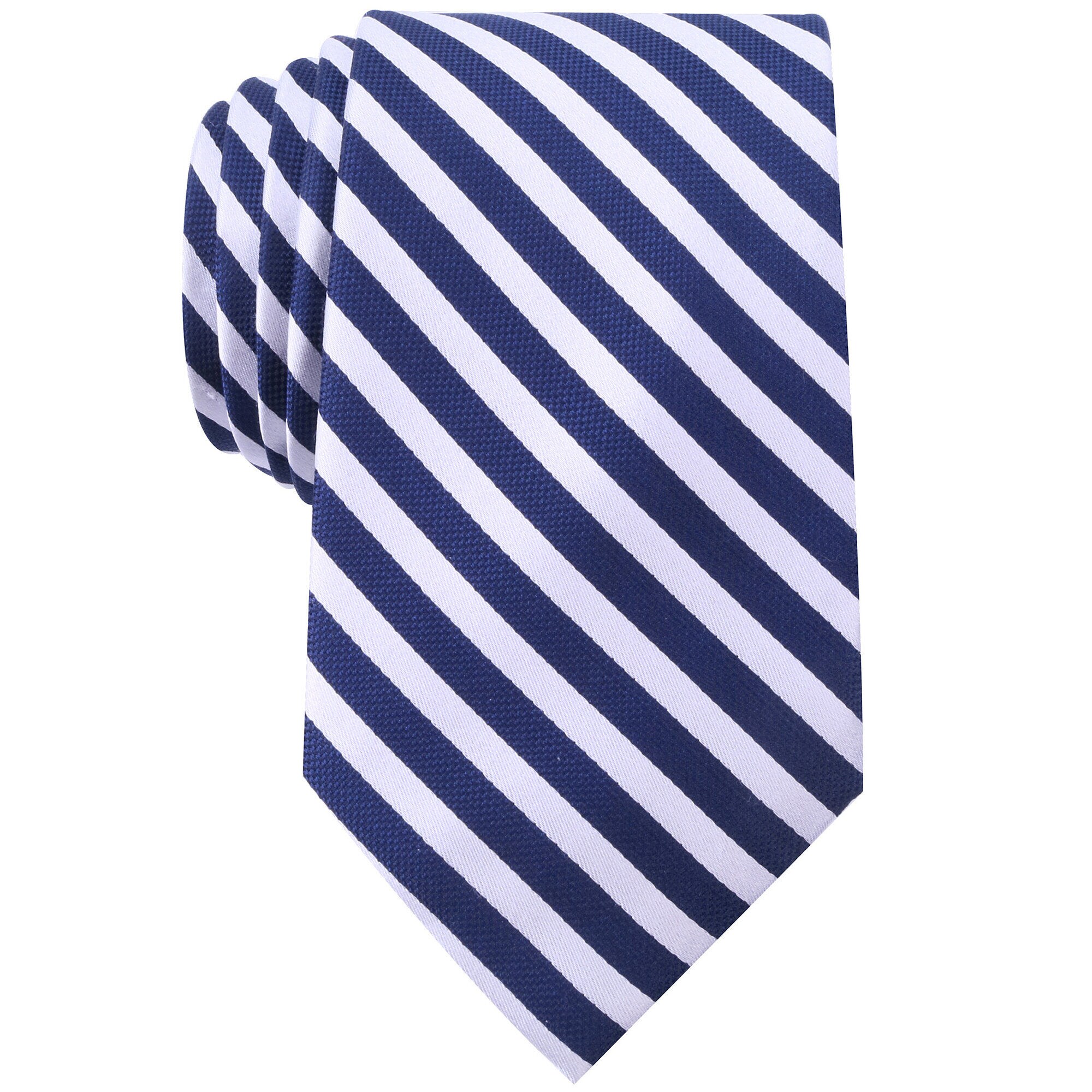 Silk Blend Windfall Striped Tie,Workshirt Blue,large