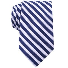 Silk Blend Windfall Striped Tie,Workshirt Blue,large