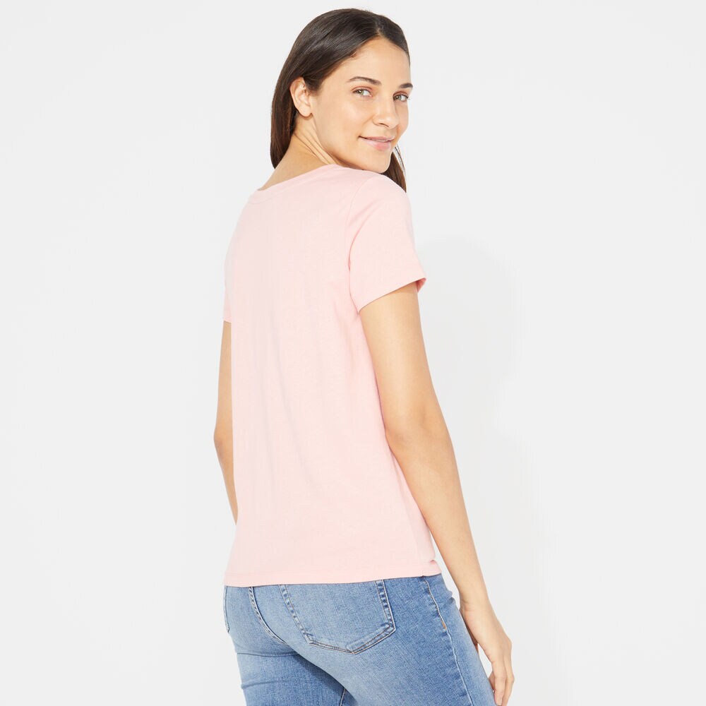 TIE FRONT KNIT TOP,Prism Pink,large