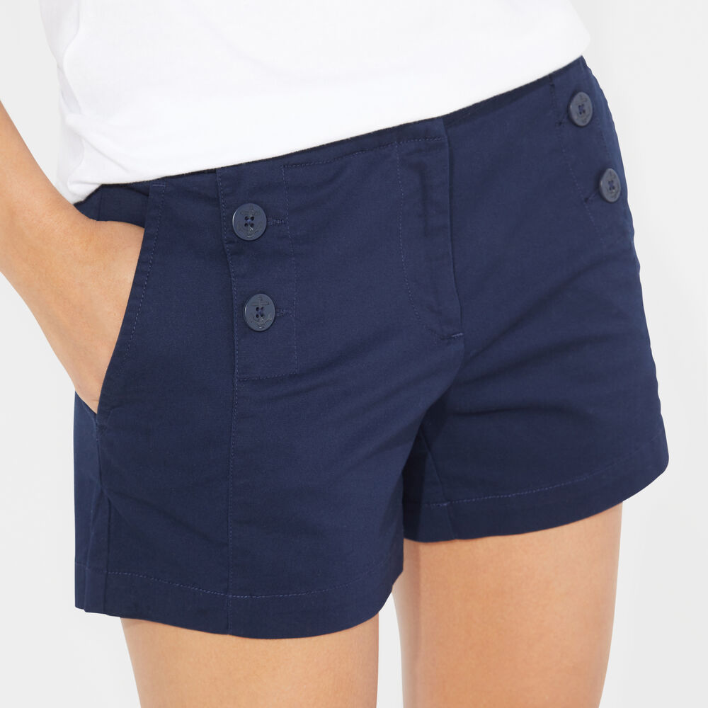 4" Stretch Twill Sailor Short,Stellar Blue Heather,large