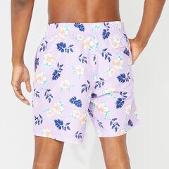 8" PERFORMANCE FLORAL PRINT SWIM,Lavendula,large