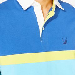 CLASSIC FIT COLORBLOCK POLO,Windsurf Blue,large