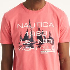 Sustainably Crafted US N-83 Graphic T-Shirt,Teaberry,large