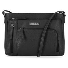 Zip Crossbody Bag,Black,large