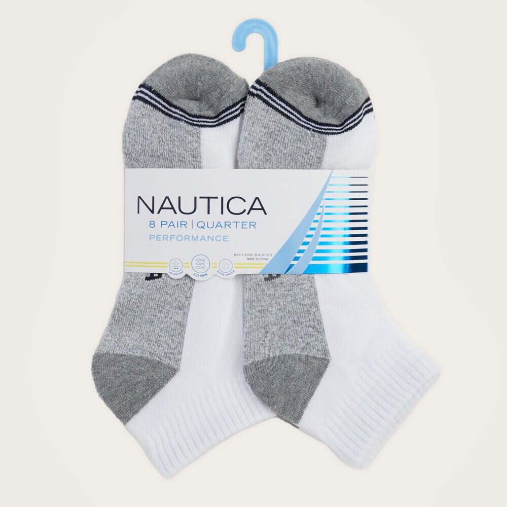 ATHLETIC CORE QUARTER SOCKS, 8-PACK,Multi,large