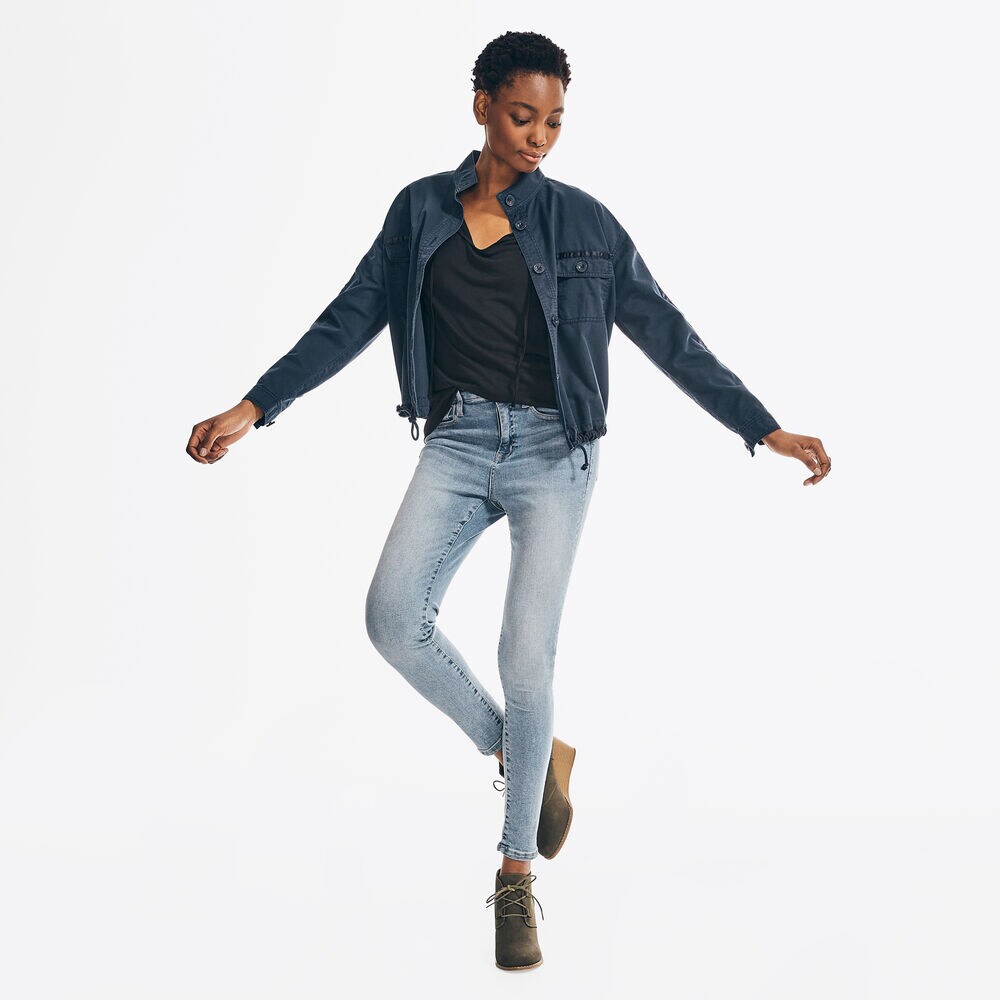SUSTAINABLY CRAFTED UTILITY JACKET,Stellar Blue Heather,large