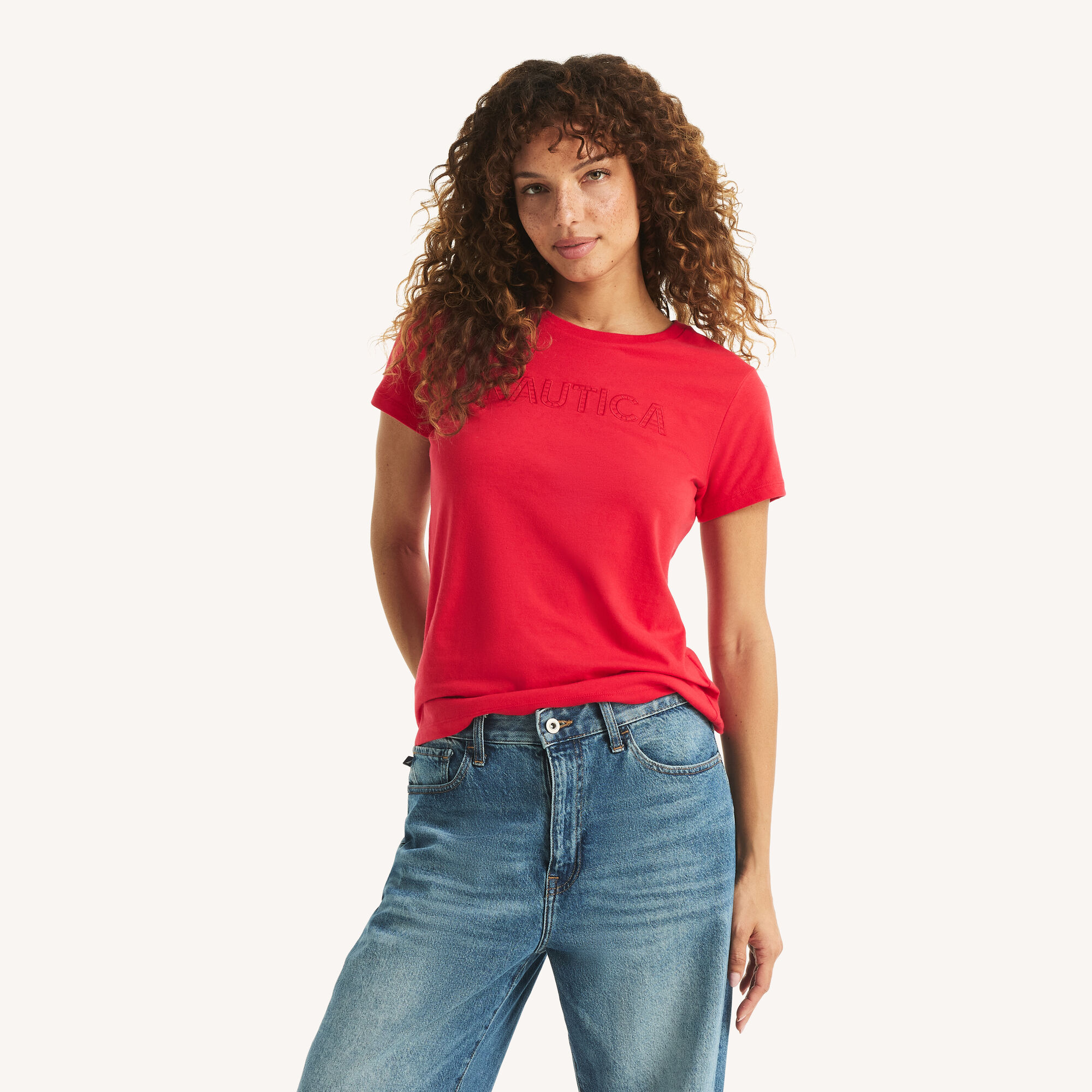 Foil Logo Graphic T-Shirt,Tomales Red,large
