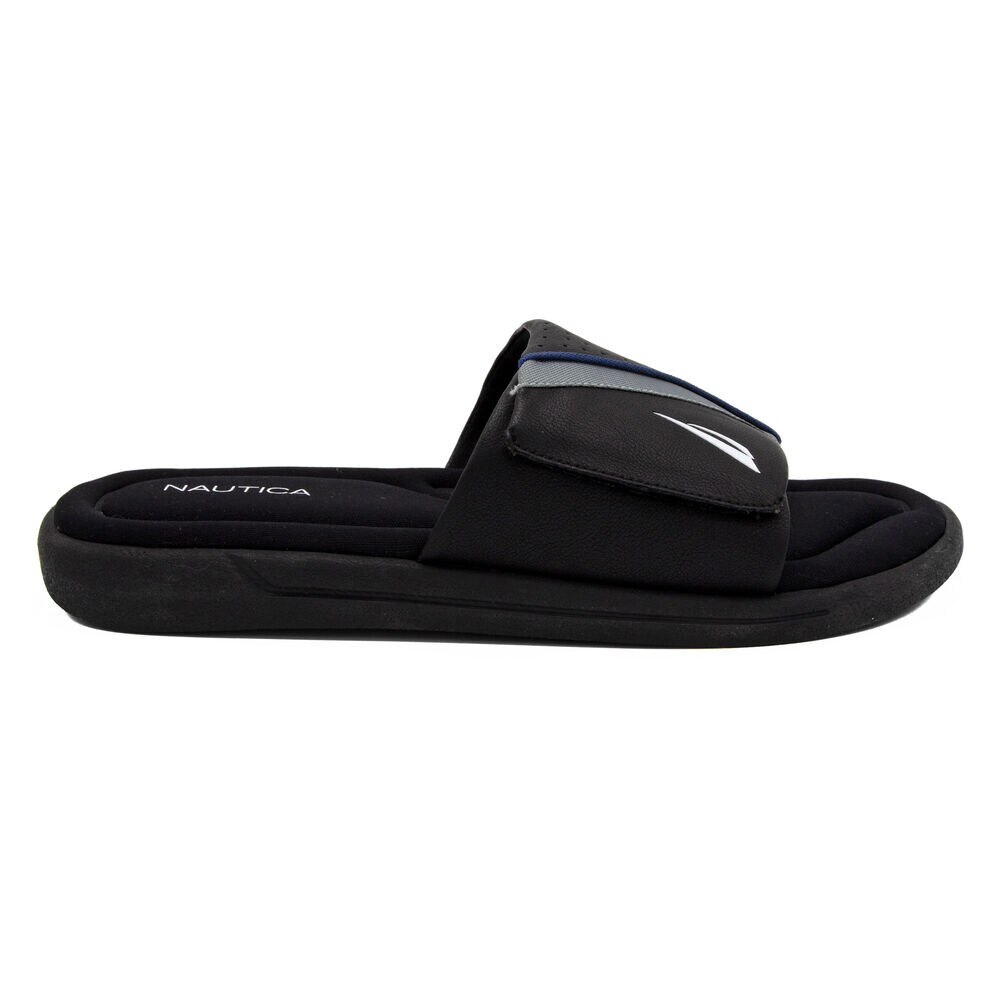 Montrell Slide Sandal in Black,True Black,large