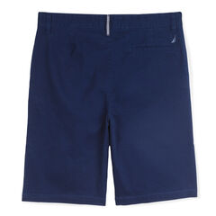 BOYS' FLAT FRONT DECK SHORT,Oyster Bay Blue,large