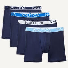 Stretch Boxer Briefs, 4-Pack,Breezy Blue,large