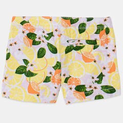 LITTLE GIRLS' FRUIT PRINTED TWILL SHORTS (4-7),Limelight,large