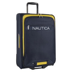 Hayes Point 25" Expandable Luggage in Navy/Yellow,Navy,large