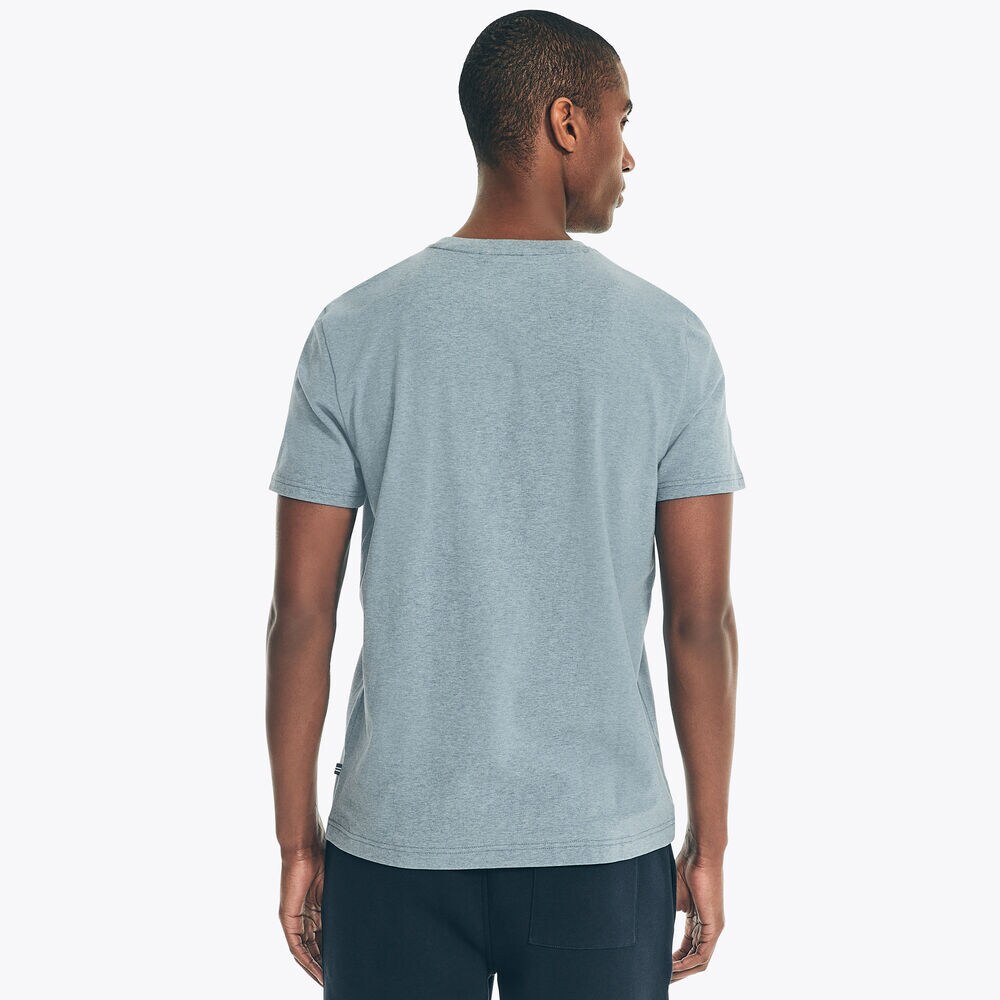 Deck Pocket T-Shirt,Anchor Blue Heather,large