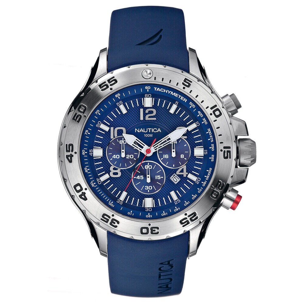 NST Chronograph Watch - Blue,Multi,large