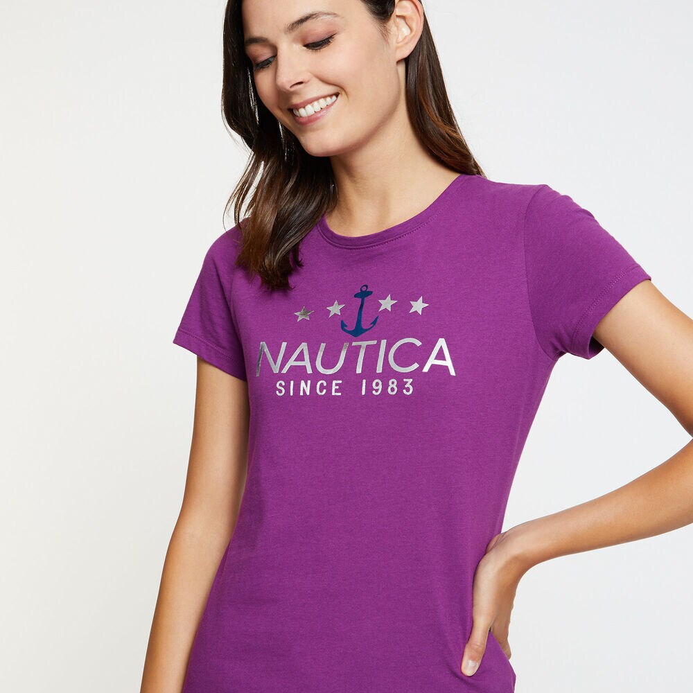 Sailing Competition Crewneck T-Shirt Nautica