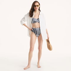 Printed Swim Bottom,Bright White,large