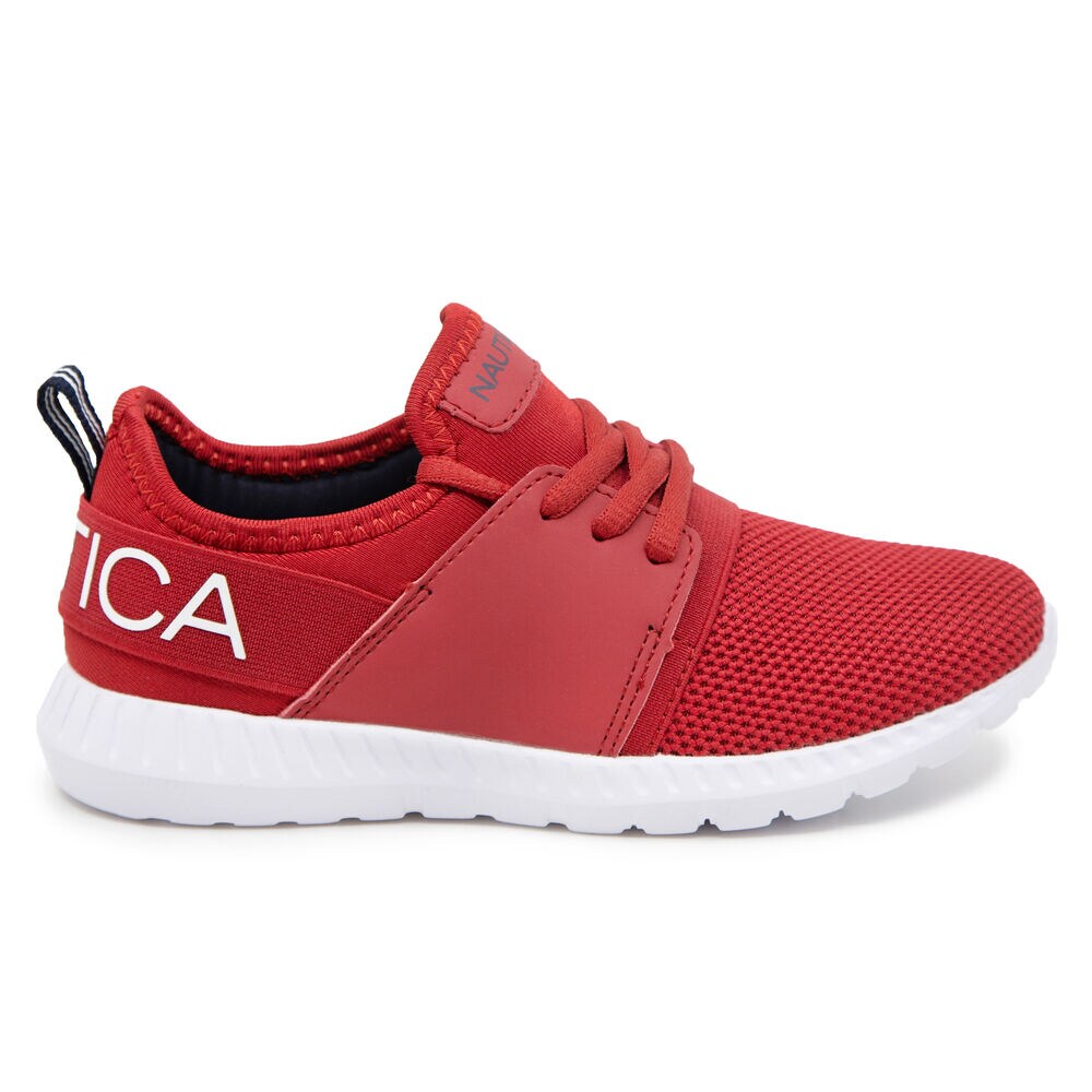 BOYL'S LIGHTWEIGHT EVERYDAY SNEAKER,Nautica Red/Orange,large