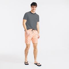 8" ANCHOR PRINT SWIM SHORT,Orange2,large