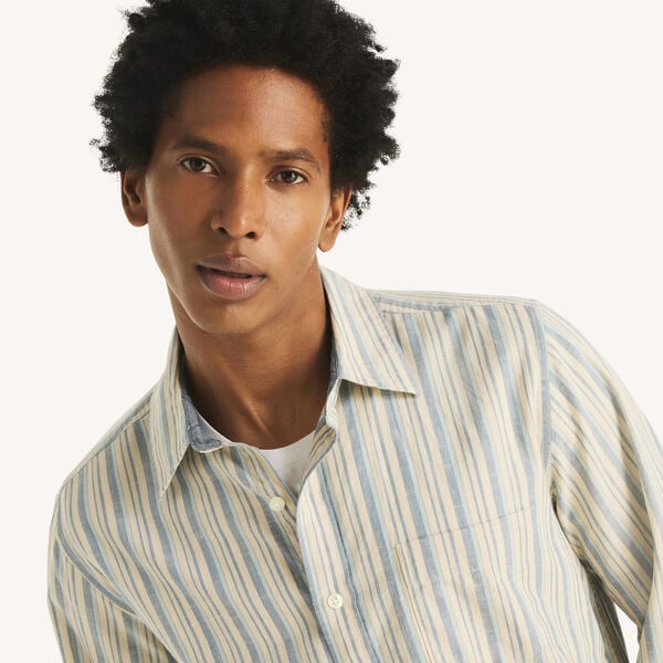 Textured Striped Shirt 
