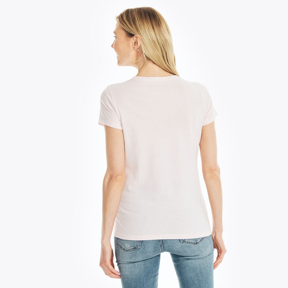 SUSTAINABLY CRAFTED SAILING GRAPHIC T-SHIRT,Cradle Pink,large