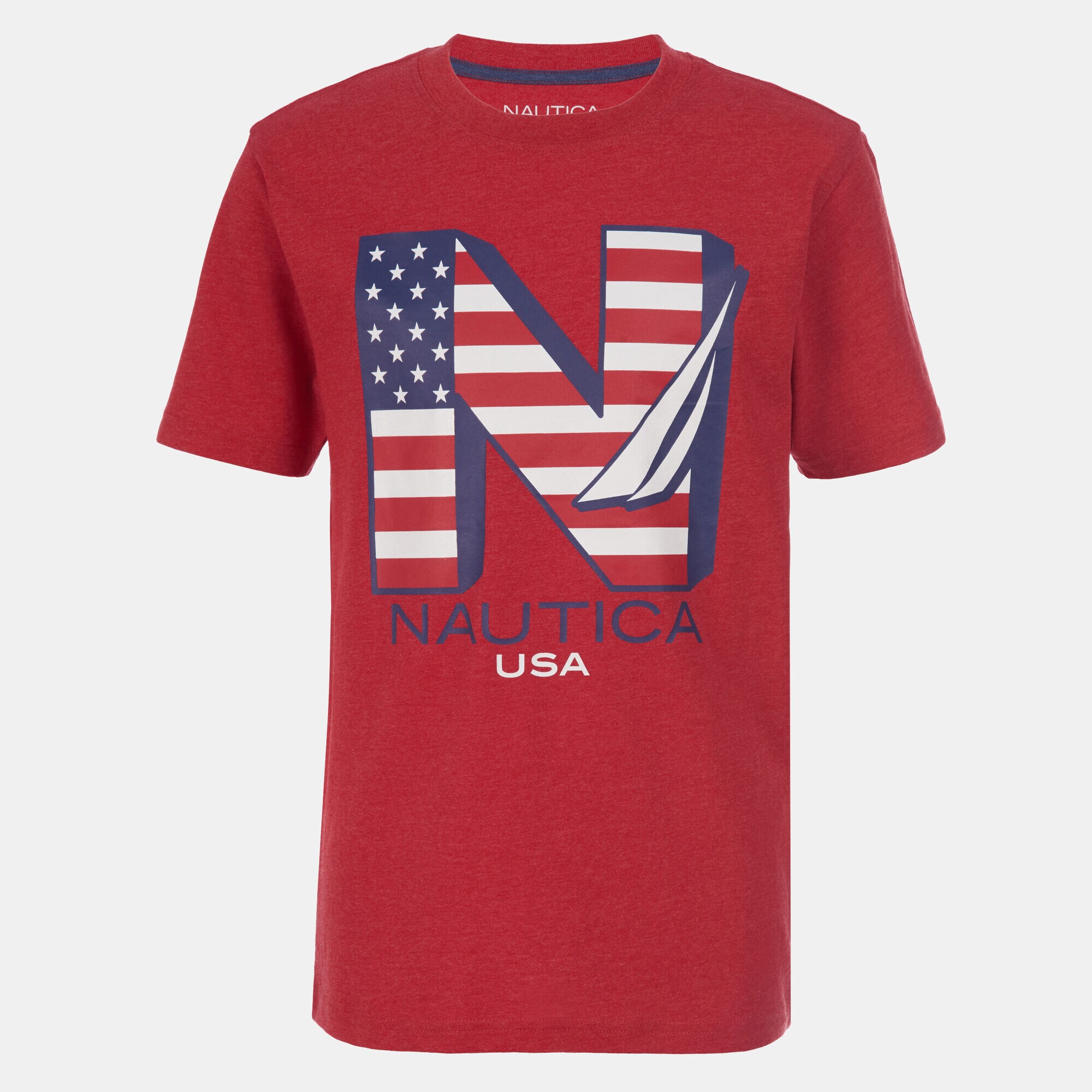 BOYS' LOGO FLAG GRAPHIC TEE (8-20),Melonberry,large