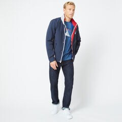 LIGHTWEIGHT COLORBLOCK WINDBREAKER JACKET,Navy,large