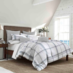 Bronwell Comforter Set in Grey Windowpane,Grey Heather,large