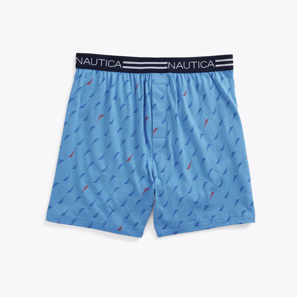 STRIPED SAIL PRINT BOXER,Federal Blue,large