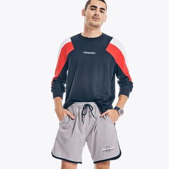 COMPETITION SUSTAINABLY CRAFTED GRAPHIC LONG-SLEEVE T-SHIRT,Navy,large