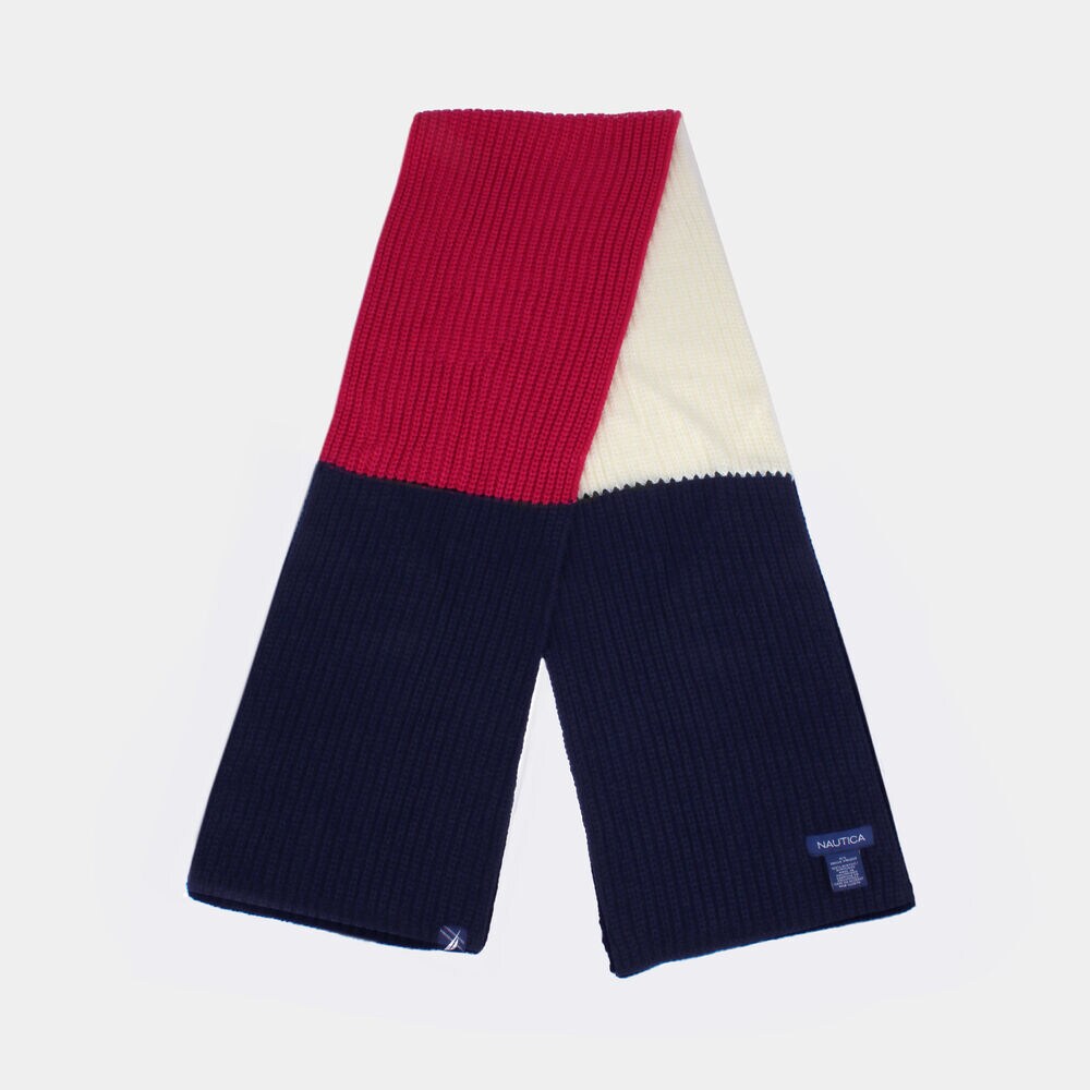 KIDS' COLORBLOCK SCARF,Crystal Bay Blue,large
