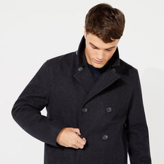 WATER REPELLENT PEACOAT,Pale Blue,large