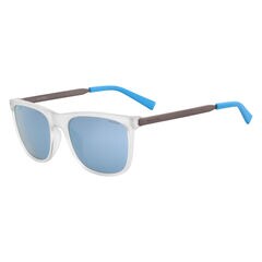 Rectangular Sunglasses with Matte Frame,Light Wash Distress,large