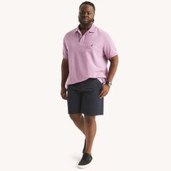 Big & Tall Classic Fit Deck Polo,Grapevine Heather,large