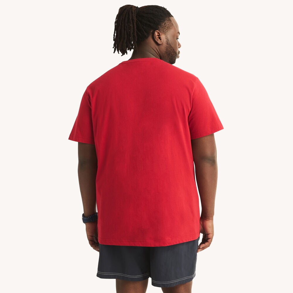 Big & Tall Nautica Caribbean Graphic T-Shirt,Tango Red,large