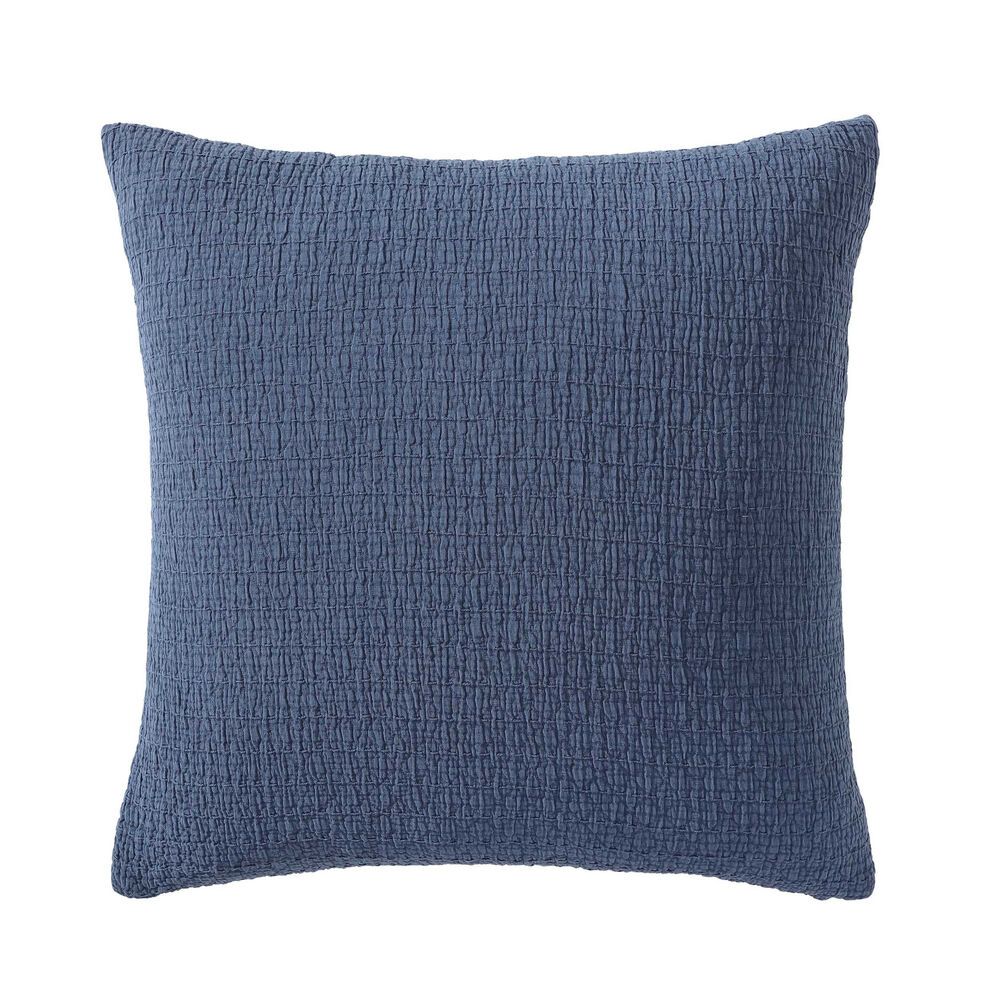 Wave Texture Blue Decorative Pillow,Blue Mirage,large