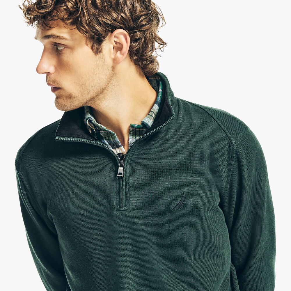 QUARTER-ZIP SWEATSHIRT,Kelp Seas,large