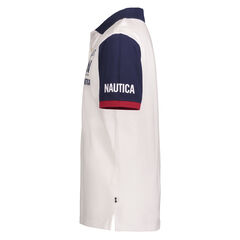 BOYS' COLORBLOCK STACKED LOGO POLO (8-20),Antique White Wash,large