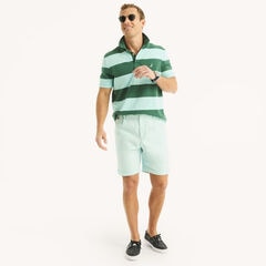 Miami Vice x Nautica 8.5" Pleated Linen Short,Ocean Depth Heather,large