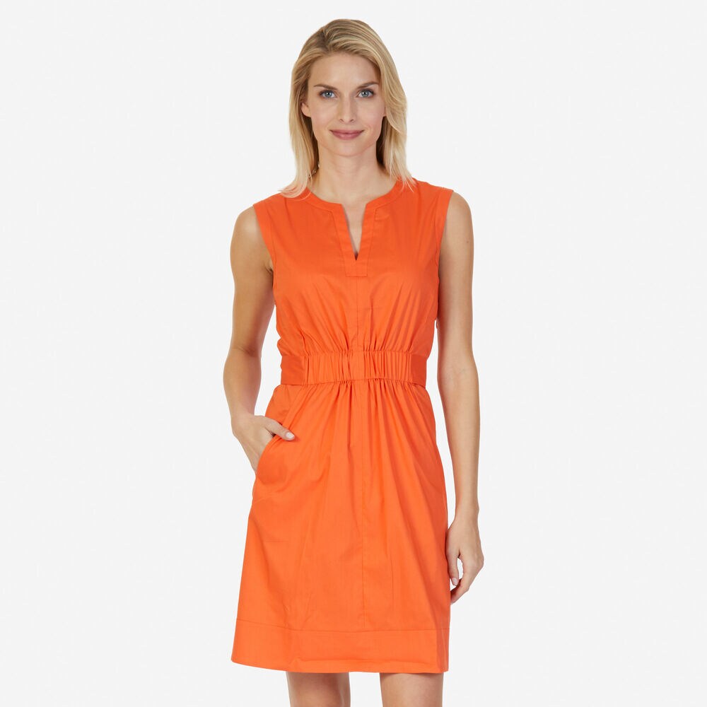Gathered Waist Dress,Fire,large