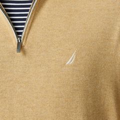 NAVTECH QUARTER-ZIP SWEATER,Dark Otter,large