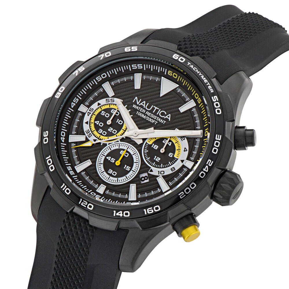 NST Silicone Chronograph Watch,Multi,large