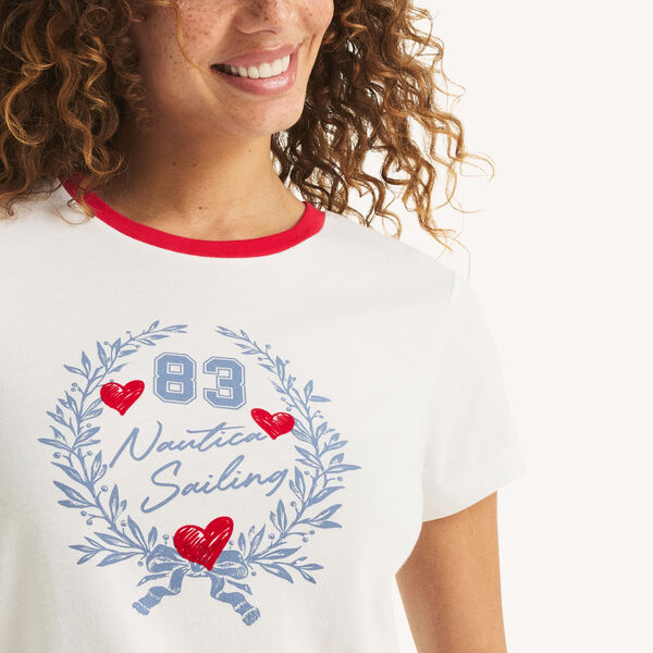 Flocked 1983 Heritage Logo Graphic T-Shirt