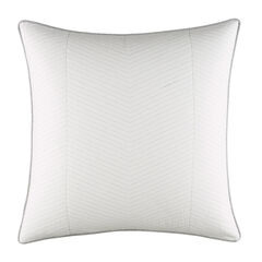 Clearview Ivory Euro Quilted Sham,Antique White Wash,large