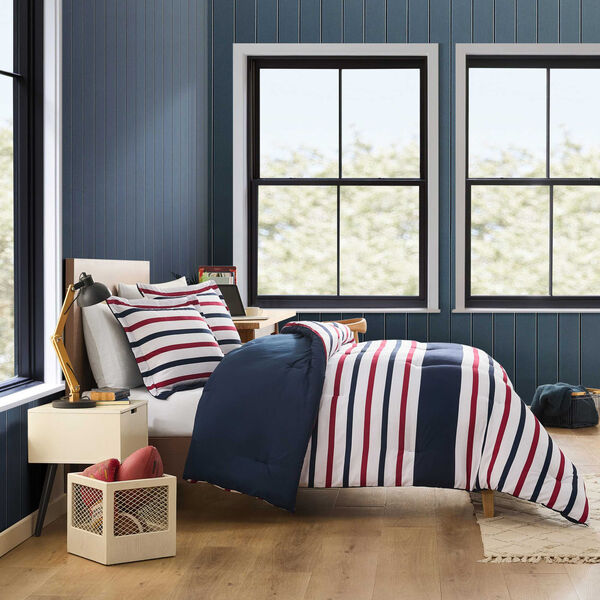 Clove Hitch Stripe Blue Twin/Twin XL Comforter Set